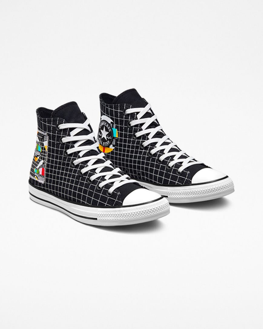 Tenisky Vysoke Converse Chuck Taylor All Star Color Grid Panske Biele Viacfarebný Hnede | SK GQMXH3